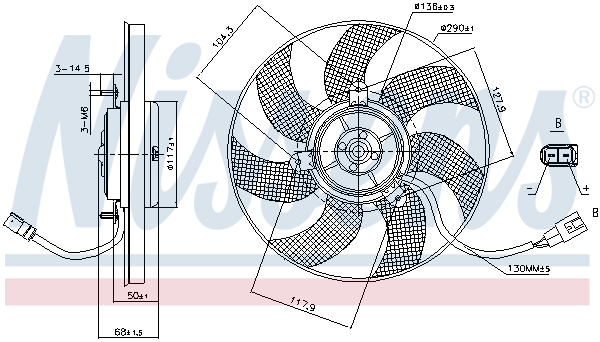 Nissens Ventilatorwiel-motorkoeling 85680