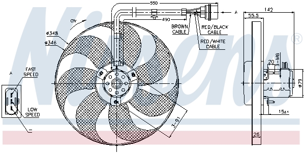 Nissens Ventilatorwiel-motorkoeling 85683