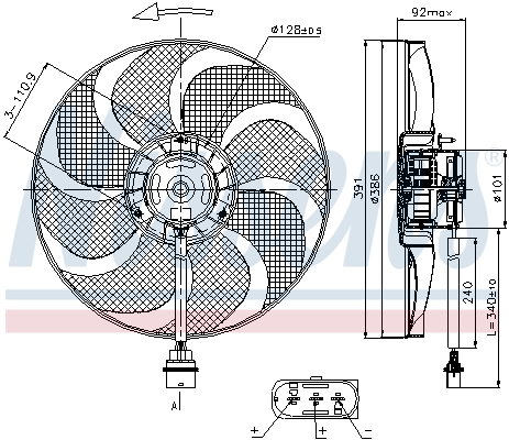 Nissens Ventilatorwiel-motorkoeling 85690