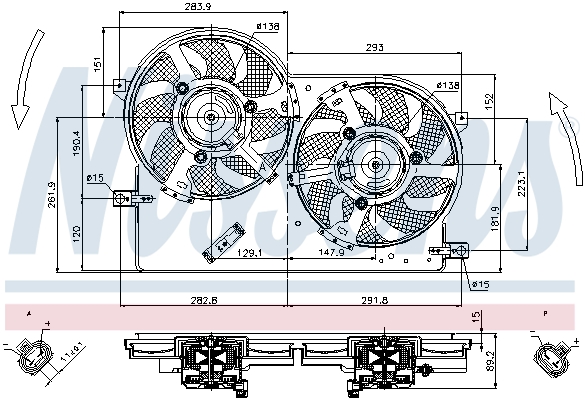 Nissens Ventilatorwiel-motorkoeling 85696