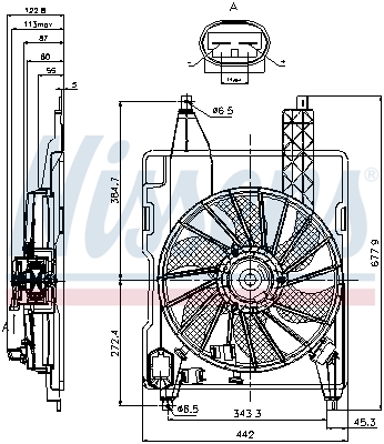 Nissens Ventilatorwiel-motorkoeling 85706