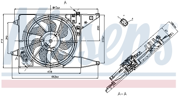 Nissens Ventilatorwiel-motorkoeling 85710