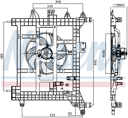 Nissens Ventilatorwiel-motorkoeling 85711