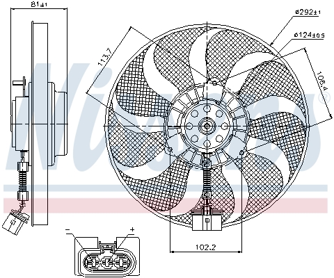 Nissens Ventilatorwiel-motorkoeling 85715