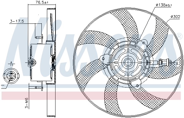 Nissens Ventilatorwiel-motorkoeling 85716