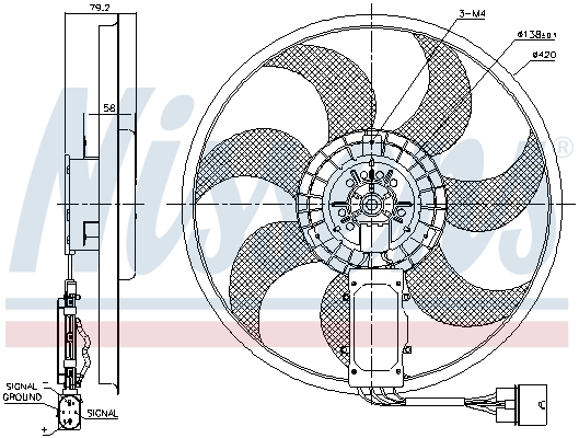 Nissens Koelventilatorwiel 85729