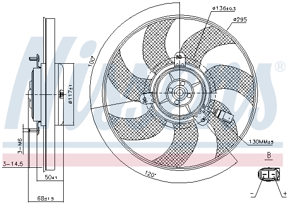 Nissens Ventilatorwiel-motorkoeling 85733