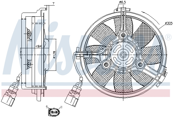 Nissens Ventilatorwiel-motorkoeling 85742