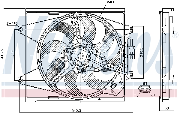 Nissens Ventilatorwiel-motorkoeling 85744