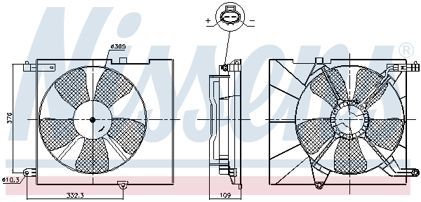 Nissens Ventilatorwiel-motorkoeling 85746