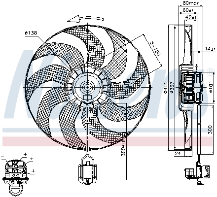 Nissens Ventilatorwiel-motorkoeling 85748