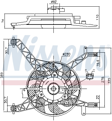 Nissens Ventilatorwiel-motorkoeling 85751