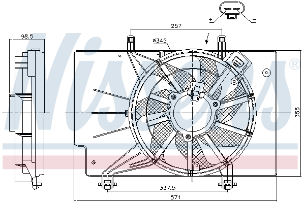 Nissens Ventilatorwiel-motorkoeling 85752