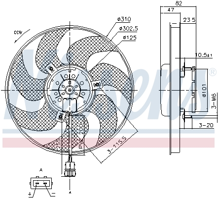 Nissens Ventilatorwiel-motorkoeling 85761