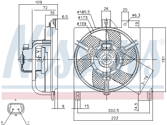 Nissens Ventilatorwiel-motorkoeling 85765