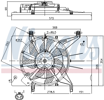 Nissens Ventilatorwiel-motorkoeling 85768