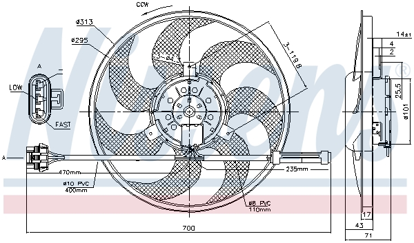 Nissens Ventilatorwiel-motorkoeling 85775