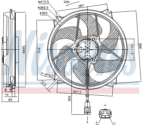 Nissens Ventilatorwiel-motorkoeling 85788