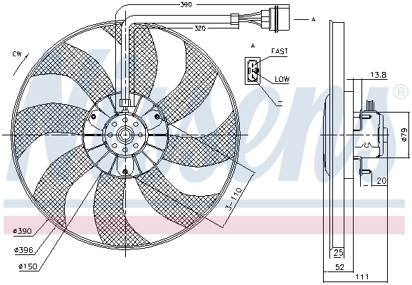 Nissens Ventilatorwiel-motorkoeling 85796