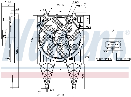 Nissens Ventilatorwiel-motorkoeling 85797