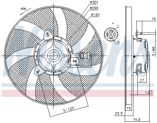 Nissens Ventilatorwiel-motorkoeling 85800