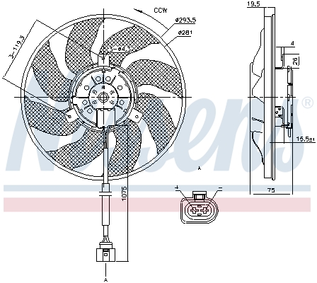 Nissens Ventilatorwiel-motorkoeling 85806