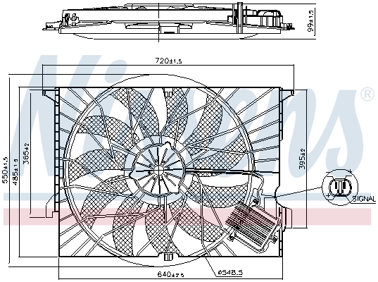 Nissens Koelventilatorwiel 85818