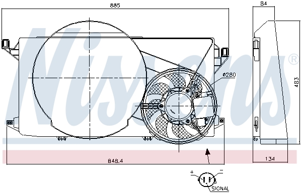 Nissens Ventilatorwiel-motorkoeling 85825