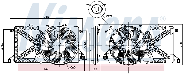 Nissens Ventilatorwiel-motorkoeling 85827