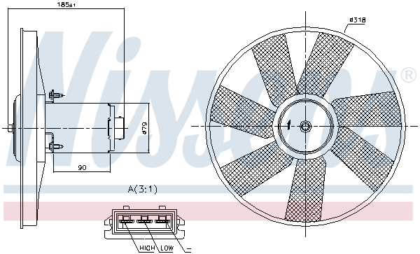 Nissens Ventilatorwiel-motorkoeling 85838