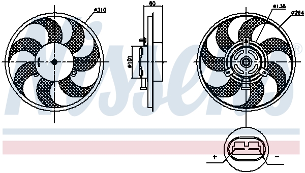 Nissens Ventilatorwiel-motorkoeling 85879