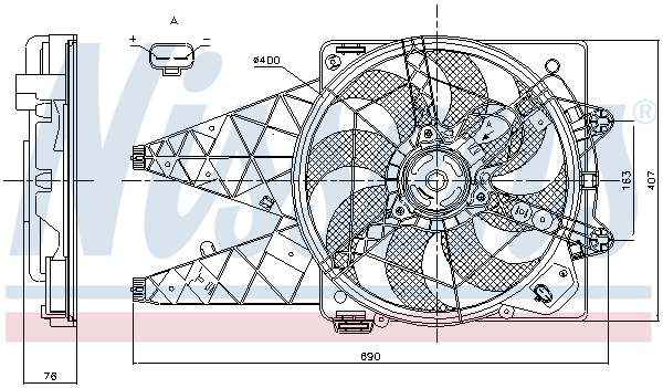 Nissens Ventilatorwiel-motorkoeling 85881