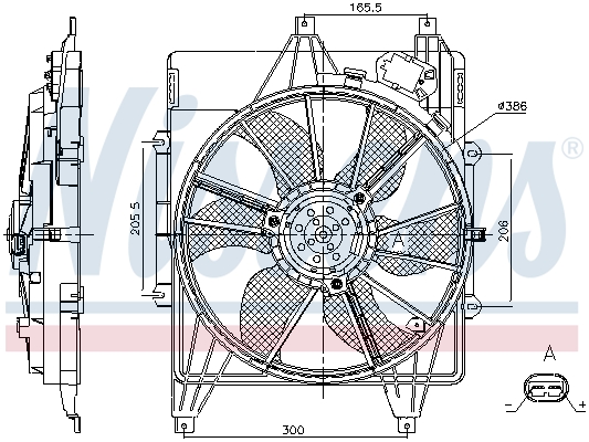 Nissens Ventilatorwiel-motorkoeling 85882