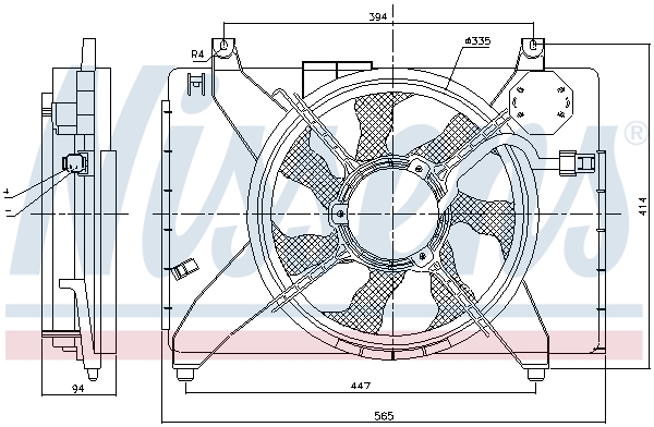 Nissens Ventilatorwiel-motorkoeling 85884