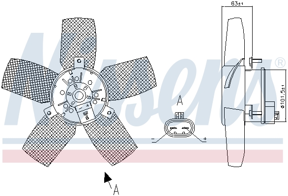 Nissens Ventilatorwiel-motorkoeling 85885