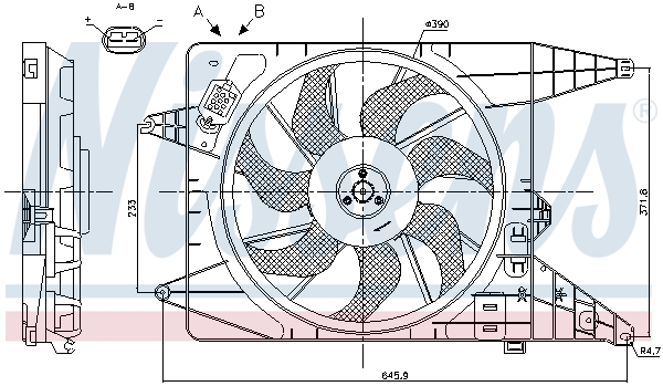 Nissens Ventilatorwiel-motorkoeling 85890