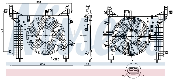 Nissens Ventilatorwiel-motorkoeling 85891