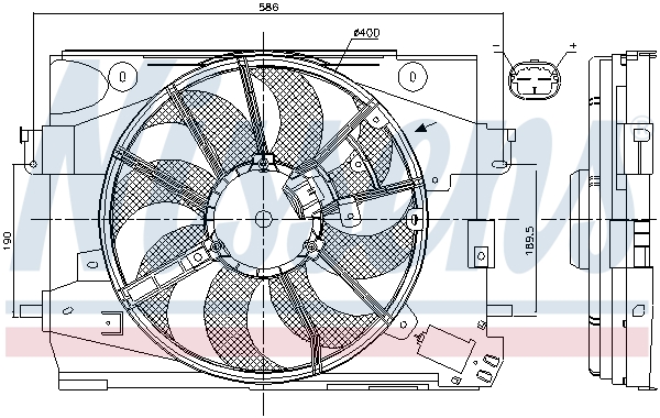 Nissens Ventilatorwiel-motorkoeling 85892