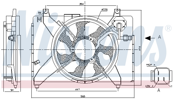 Nissens Ventilatorwiel-motorkoeling 85895