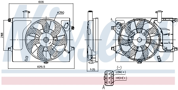 Nissens Ventilatorwiel-motorkoeling 85897