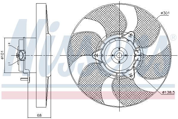 Nissens Ventilatorwiel-motorkoeling 85900