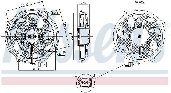 Nissens Ventilatorwiel-motorkoeling 85909