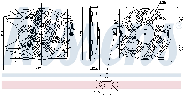 Nissens Ventilatorwiel-motorkoeling 85921