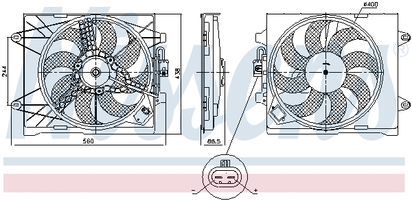 Nissens Ventilatorwiel-motorkoeling 85922