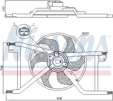 Nissens Ventilatorwiel-motorkoeling 85927