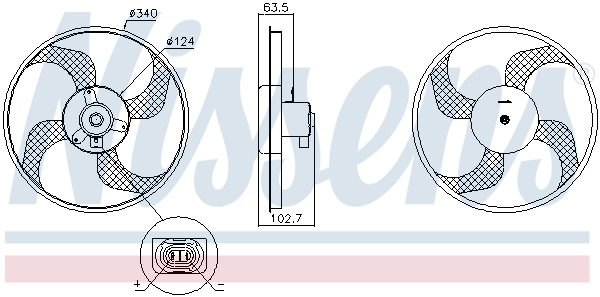 Nissens Ventilatorwiel-motorkoeling 85928