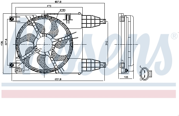 Nissens Ventilatorwiel-motorkoeling 85942