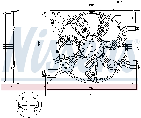 Nissens Ventilatorwiel-motorkoeling 85948