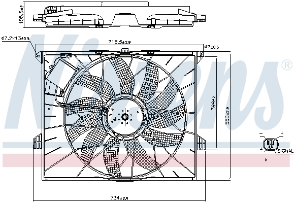 Nissens Koelventilatorwiel 85955