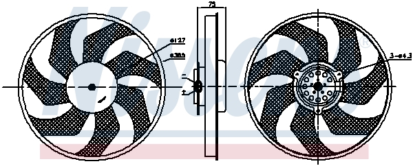 Nissens Ventilatorwiel-motorkoeling 85956